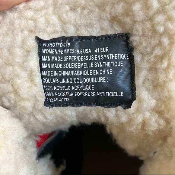 NWT Lugz Grotto Fleece Lined Slip Resistant Brown Work Boots 9.5 - Picture 9 of 11